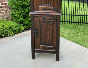 Antique French Vestry Cabinet Bar Sacristy Altar Wine Catholic GOTHIC Petite