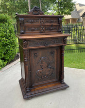Load image into Gallery viewer, Antique French Oak Cabinet Renaissance Revival Buffet Sideboard Server Wine Bar