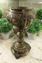 Load image into Gallery viewer, Antique French Spelter Planters Urns Jardinieres Vases Renaissance 19th C PAIR