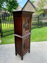 Load image into Gallery viewer, Antique French Vestry Cabinet Bar Sacristy Altar Wine Catholic GOTHIC Petite