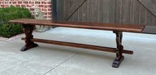 Load image into Gallery viewer, Antique French Farmhouse Benches Banquette Seating PAIR Window Seats 19th C