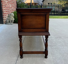 Load image into Gallery viewer, Antique English Sideboard Server Sofa Table Console Buffet Jacobean Oak c. 1890