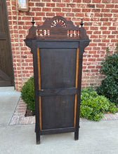 Load image into Gallery viewer, Antique French Breton Cabinet Bonnetiere Wardrobe Cupboard Carved Oak 19th C