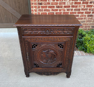 Antique French Breton Jam Cabinet Cupboard Bar Liquor Cabinet Confiture Oak 19C