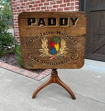 Load image into Gallery viewer, Antique Irish Table Whiskey Pub Table Rectangular Flip Top Table Oak IRELAND