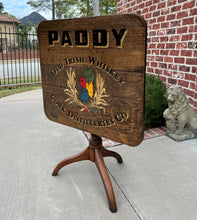 Load image into Gallery viewer, Antique Irish Table Whiskey Pub Table Rectangular Flip Top Table Oak IRELAND