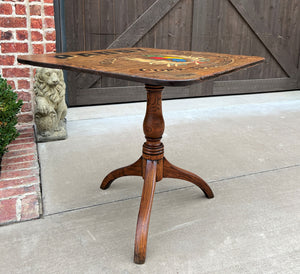 Antique Irish Table Whiskey Pub Table Rectangular Flip Top Table Oak IRELAND