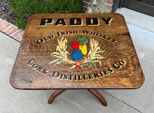 Load image into Gallery viewer, Antique Irish Table Whiskey Pub Table Rectangular Flip Top Table Oak IRELAND