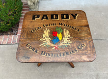 Load image into Gallery viewer, Antique Irish Table Whiskey Pub Table Rectangular Flip Top Table Oak IRELAND