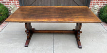 Load image into Gallery viewer, Antique French Farm Table Dining Breakfast Table Desk Farmhouse Oak 72&quot; 19th C