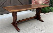 Load image into Gallery viewer, Antique French Farm Table Dining Breakfast Table Desk Farmhouse Oak 72&quot; 19th C