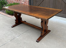 Load image into Gallery viewer, Antique French Farm Table Dining Breakfast Table Desk Farmhouse Oak 72&quot; 19th C