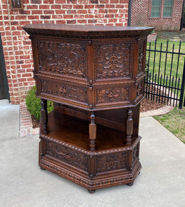 Antique French Vestry Cabinet Sacristy Altar Vestment Wine Cabinet Bar Catholic