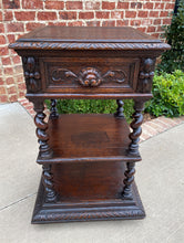 Load image into Gallery viewer, Antique French End Table Side Cabinet Nightstand Barley Twist Pedestal 19th C