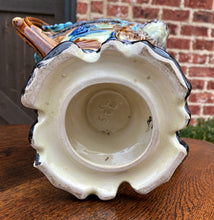 Load image into Gallery viewer, Antique French Majolica Cache Pot Planter Flower Pot Jardiniere Vase c1900 Rams