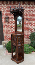 Load image into Gallery viewer, Antique French Credence Cupboard Cabinet Gothic Revival Mirrored Hall Entry 19C