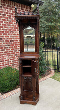 Load image into Gallery viewer, Antique French Credence Cupboard Cabinet Gothic Revival Mirrored Hall Entry 19C