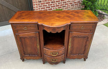 Load image into Gallery viewer, Antique French Bowfront Sideboard Server Buffet Parquet Top Louis XV Oak