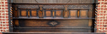 Load image into Gallery viewer, Antique English Sideboard Server Buffet Cabinet Jacobean Barley Twist Oak c.1890