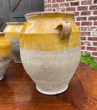 Load image into Gallery viewer, Antique French Country Confit Pots Jugs Jars Pottery SET OF 3