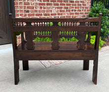 Load image into Gallery viewer, Antique French Breton Bench Settee Hall Entry Bench Banquette Oak Brittany 19thC