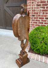 Load image into Gallery viewer, Antique Statue Roman Centurion Soldier Sword Shield Carved Walnut Figure 46.5&quot; T