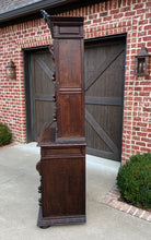Load image into Gallery viewer, Antique French Bookcase Cabinet Display Hunt Style Black Forest Petite Oak 19C