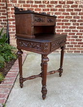 Load image into Gallery viewer, Antique French Desk Writing Table Secretary Drawers Oak PETITE Renaissance Table