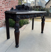 Load image into Gallery viewer, Antique French Table Hall Entry Console Sofa Table Two Drawers Oak c. 1890s