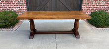 Load image into Gallery viewer, Antique English Farm Table Dining Library Table Desk Farmhouse Oak 83.5&quot;