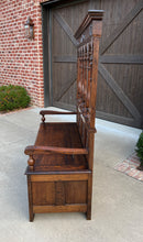 Load image into Gallery viewer, Antique French Bench Chair Settee Hall Bench Banquette Renaissance Revival Oak