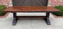 Load image into Gallery viewer, Antique French Farm Table Dining Library Table Desk Farmhouse Oak 98&quot; 19th C