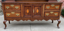 Load image into Gallery viewer, Antique English Plate Dresser Sideboard Server GEORGIAN Era Oak and Mahogany