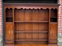 Load image into Gallery viewer, Antique English Plate Dresser Sideboard Server GEORGIAN Era Oak and Mahogany