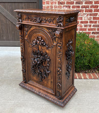 Load image into Gallery viewer, Antique French Jam Cabinet Carved Oak Renaissance Revival ROSES TALL SLIM SUPERB