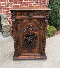 Load image into Gallery viewer, Antique French Jam Cabinet Carved Oak Renaissance Revival ROSES TALL SLIM SUPERB