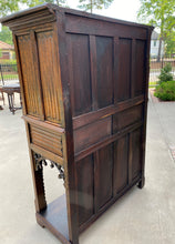 Load image into Gallery viewer, Antique French Cabinet Vestry Wine Sacristy Cabinet St George Dragon Oak GOTHIC