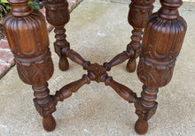 Load image into Gallery viewer, Antique French Octagonal Table Renaissance Revival Carved Oak 19th C