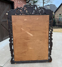 Load image into Gallery viewer, Antique French Mirror Pier Mantel Carved Oak Victorian Era LARGE