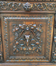 Load image into Gallery viewer, Antique French Carved Oak Confiturerie Jam Cabinet Buffet Dog Bar Wine Liquor