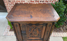 Load image into Gallery viewer, Antique French Cabinet Vestry Altar Wine Bar Sacristy Cabinet Gothic Oak Small