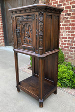 Load image into Gallery viewer, Antique French Cabinet Vestry Altar Wine Bar Sacristy Cabinet Gothic Oak Small