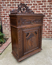 Load image into Gallery viewer, Antique French Breton Jam Cabinet Cupboard Liquor Cabinet Bar Oak Confiture Key