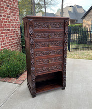 Load image into Gallery viewer, Antique French Victorian Era Chest of Drawers Campaign Wellington Cabinet Oak