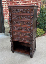 Load image into Gallery viewer, Antique French Victorian Era Chest of Drawers Campaign Wellington Cabinet Oak