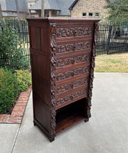 Load image into Gallery viewer, Antique French Victorian Era Chest of Drawers Campaign Wellington Cabinet Oak
