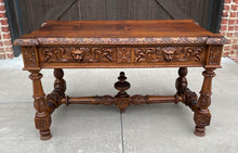 Load image into Gallery viewer, Antique French Partners Desk Writing Table Walnut Renaissance Conference Library