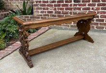 Load image into Gallery viewer, Antique French Coffee Table Renaissance Revival Cane Top Glass Walnut