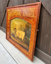 Load image into Gallery viewer, Vintage English Pub Bar Deli Sign Family Butcher Oil onBoard Signed WH Davis1843