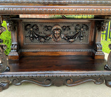 Load image into Gallery viewer, Antique French Sideboard Server Buffet Cherub Carved Oak Renaissance Drawer